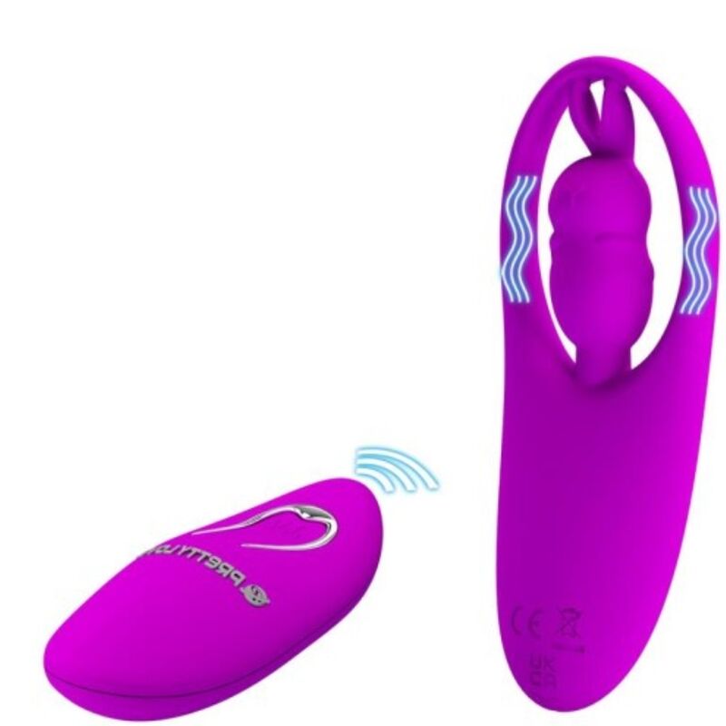 PRETTY LOVE - WILD RABBIT STIMULATOR FOR COCKS WITH REMOTE CONTROL LILAC