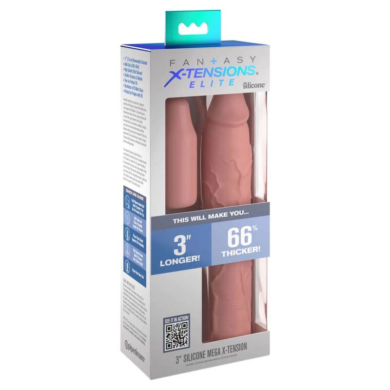 FANTASY X- TENSIONS - PIPEDREAMS SLEEVE 22.86 CM + 7.62 CM PLUG SKIN