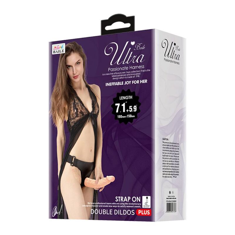 DANCE - ULTRA PASSIONATE DOUBLE DILDOS WITH HARNESS