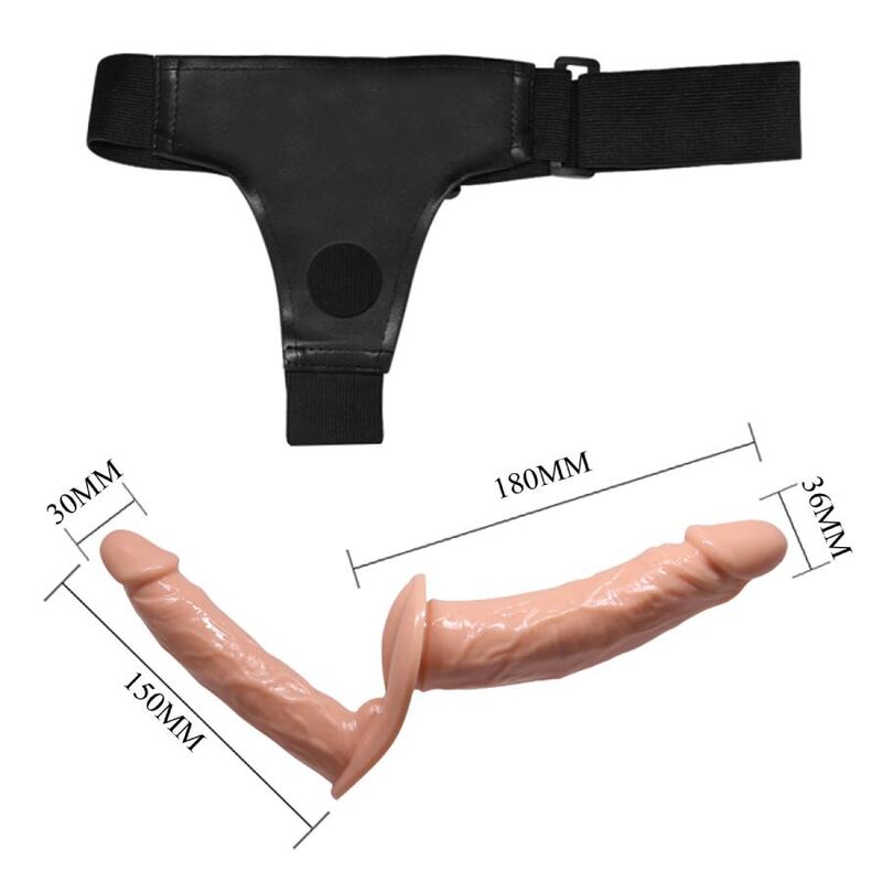DANCE - ULTRA PASSIONATE DOUBLE DILDOS WITH HARNESS