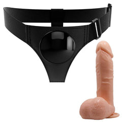 PRETTY LOVE - UNIVERSAL HARNESS WITH DILDO 20 CM NATURAL TONE