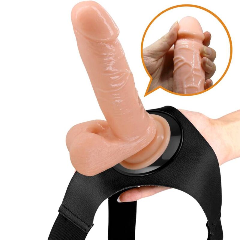 PRETTY LOVE - UNIVERSAL HARNESS WITH DILDO 20 CM NATURAL TONE