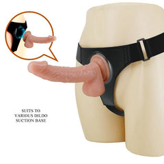 PRETTY LOVE - HAIRBREAKERS UNIVERSAL HARNESS WITH KEVIN DILDO 19 CM NATURAL