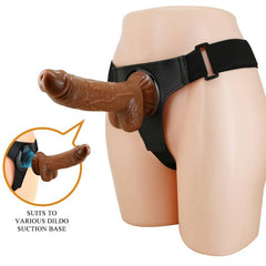 PRETTY LOVE - UNIVERSAL HARNESS WITH MICHEAL DILDO 20 CM BLACK