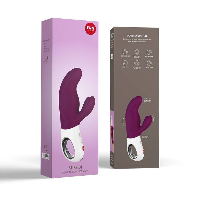 FUN FACTORY - MISS BI DUAL GRAPE WHITE VIBRATOR