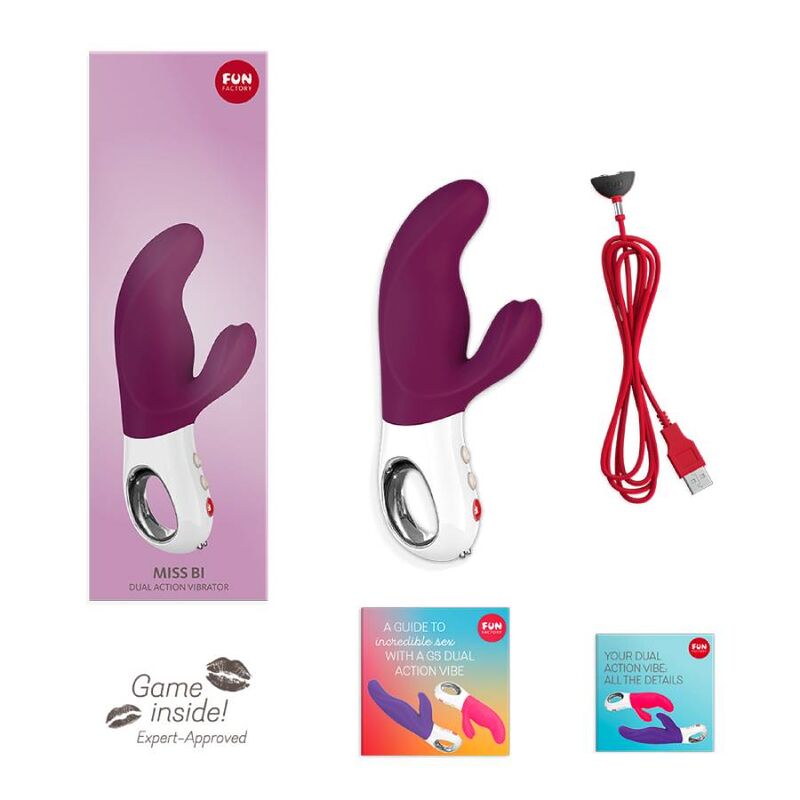 FUN FACTORY - MISS BI DUAL GRAPE WHITE VIBRATOR