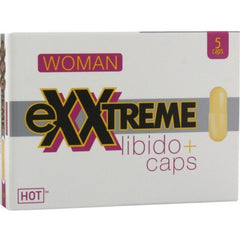 HOT - EXTREME LIBIDO CAPS FEMININO 5 PCS