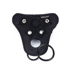 GET REAL - BLACK STRAP-ON PLEASURE HARNESS