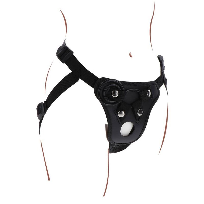 GET REAL - BLACK STRAP-ON PLEASURE HARNESS
