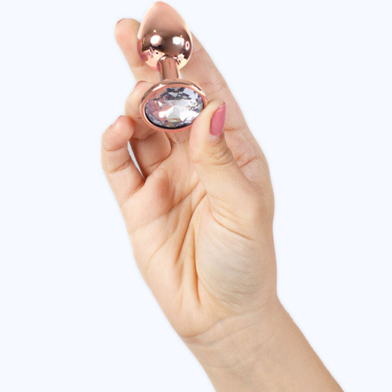 SECRETPLAY - ROSE GOLD METAL ANAL PLUG SMALL SIZE 7 CM
