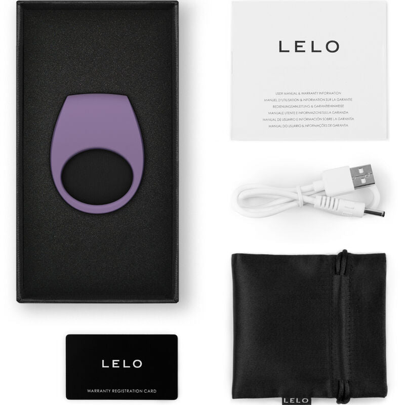 LELO - BLACK VIBRATING RING TOR 3
