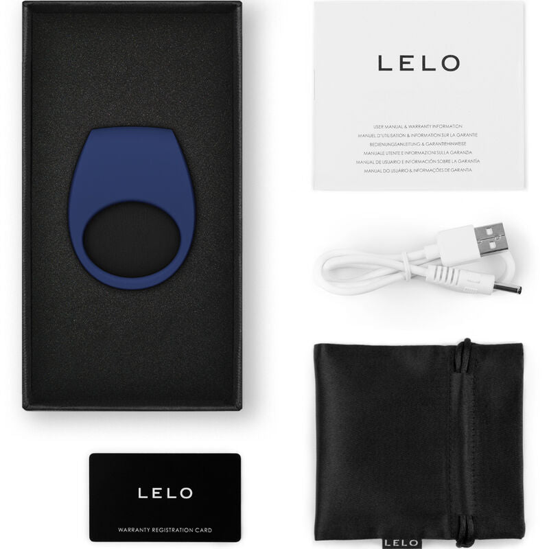 LELO - BLACK VIBRATING RING TOR 3