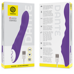 GALATEA - DANTE PURPLE VIBRATOR COMPATIBLE WITH WATCHME WIRELESS TECHNOLOGY