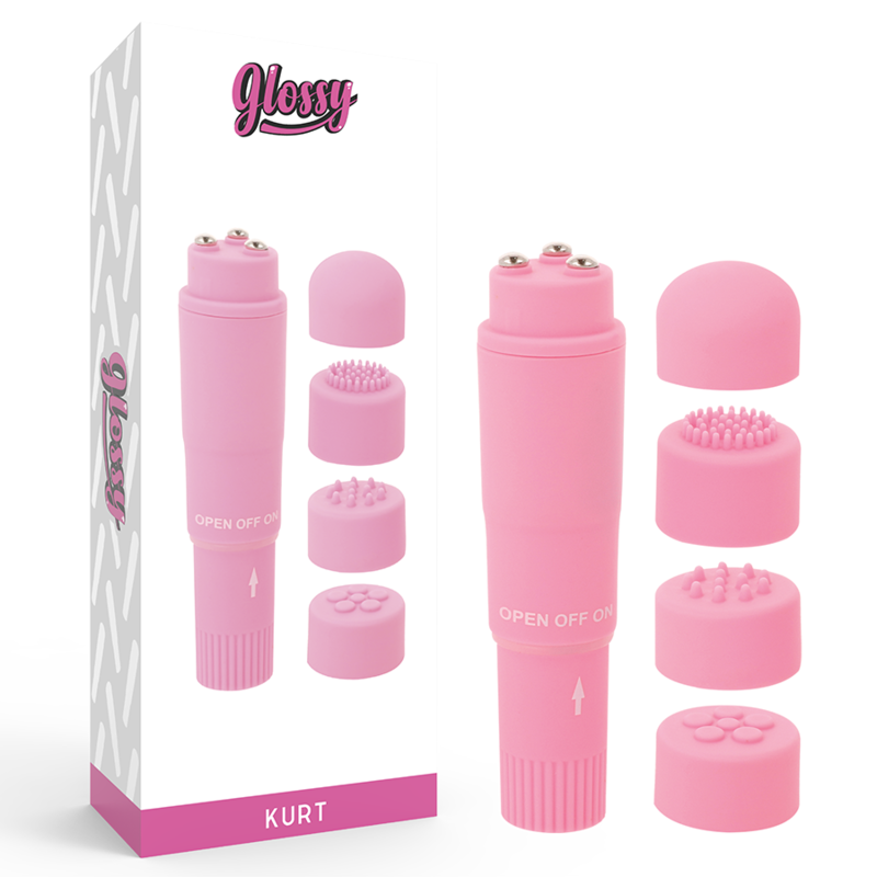 GLOSSY - PINK KURT POCKET MASSAGER