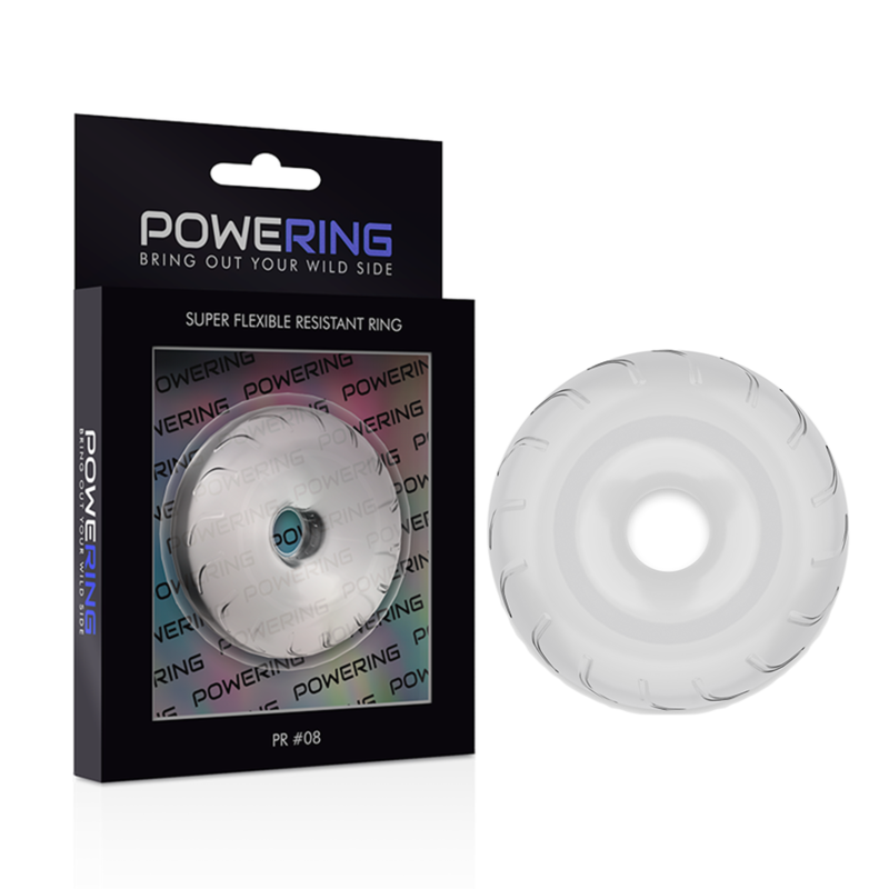 POWERING - SUPER FLEXIBLE AND RESISTANT PENIS RING 5CM PR08 TRANSPARENT