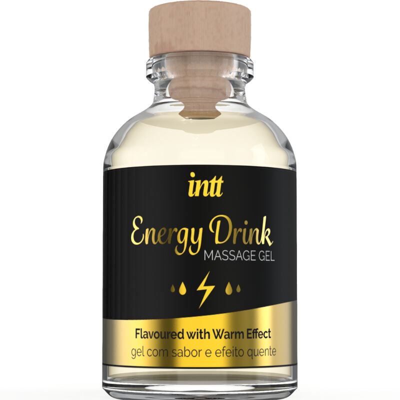 INTT MASSAGE &amp; ORAL SEX - MASSAGE GEL WITH AROMATIZED ENERGY DRINK AND WARMING EFFECT