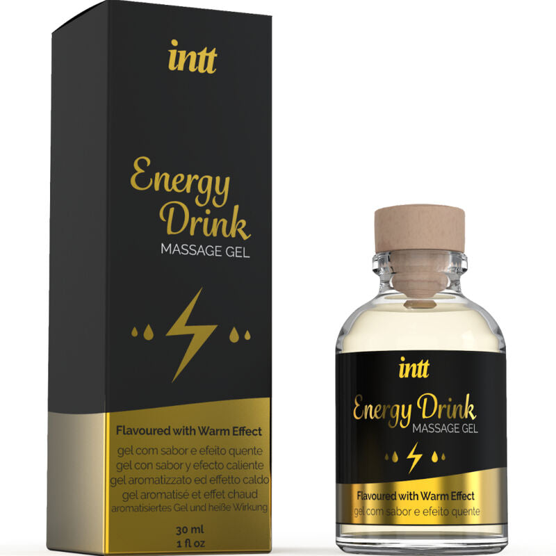 INTT MASSAGE &amp; ORAL SEX - MASSAGE GEL WITH AROMATIZED ENERGY DRINK AND WARMING EFFECT