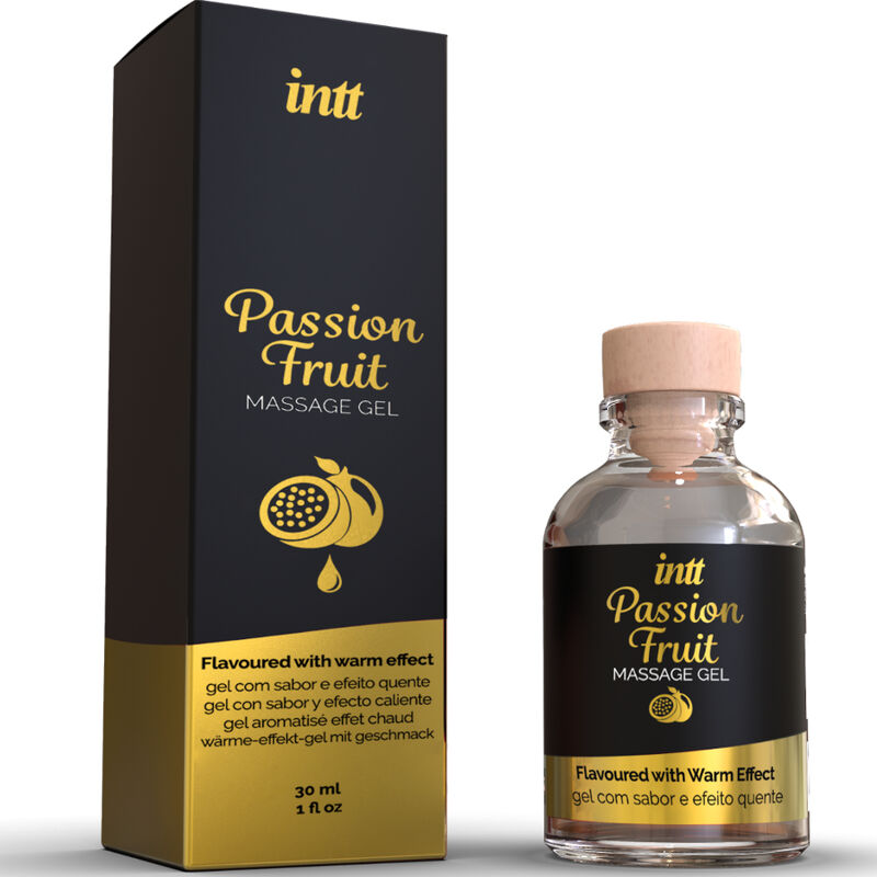 INTT MASSAGE &amp; ORAL SEX - PASSION FRUIT FLAVOURED MASSAGE GEL WITH WARMING EFFECT