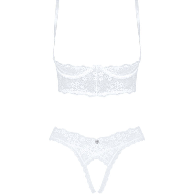 OBSESSIVE - HEAVENLLY 2-PIECE CUPLESS XL/XXL SET