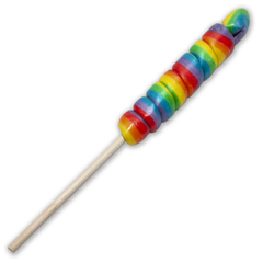 PRIDE - SMALL LOLLIPOP CONE WITH LGBT FLAG FOR CHULO, CHULO MY LOLLIPOP /pt/pt/pt/pt/fr/it/
