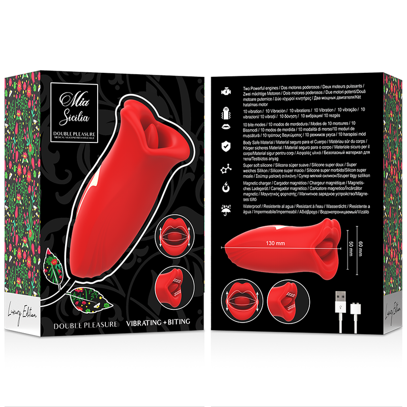 MIA - SICILY DOUBLE PLEASURE VIBRATING + BITING