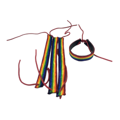PRIDE - PULSEIRA DE COURO BANDEIRA LGTB