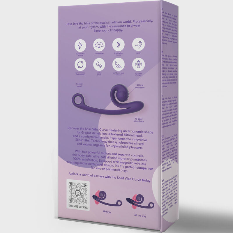 SNAIL VIBE - PURPLE CURVED VIBRATOR