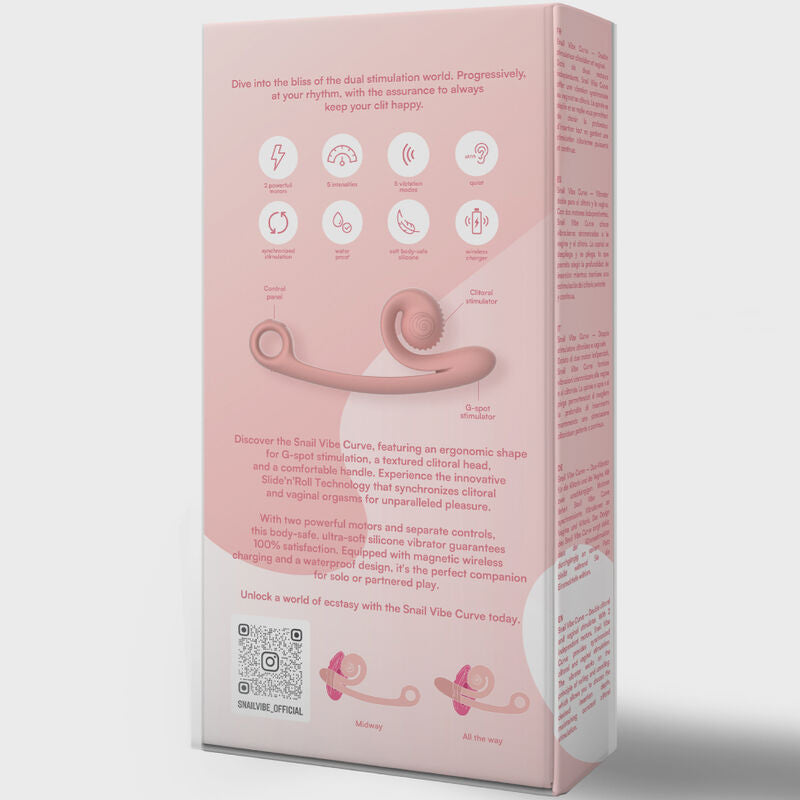 SNAIL VIBE - PURPLE CURVED VIBRATOR