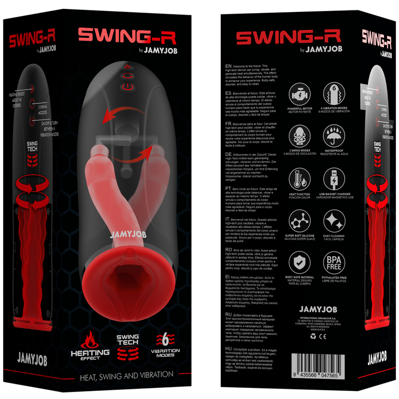 JAMYJOB - SWING-R WARMING EFFECT, SWING TECHNOLOGY AND VIBRATING MASTURBATOR