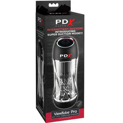 PDX ELITE - TRANSPARENT VIEWTUBE PRO STROKER VIBRATOR