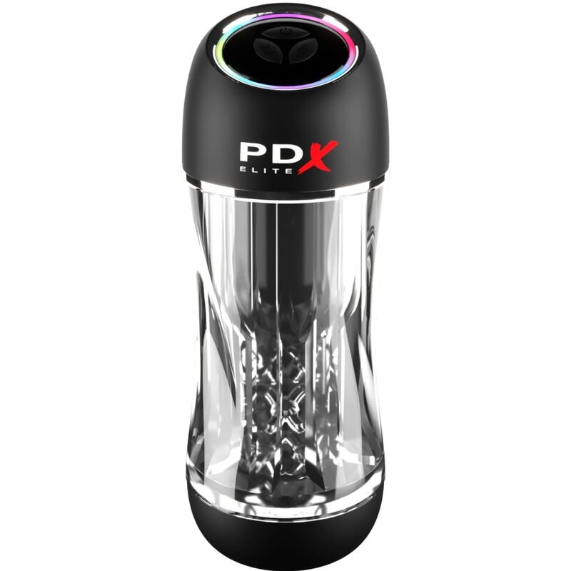 PDX ELITE - TRANSPARENT VIEWTUBE PRO STROKER VIBRATOR