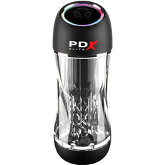 PDX ELITE - TRANSPARENT VIEWTUBE PRO STROKER VIBRATOR