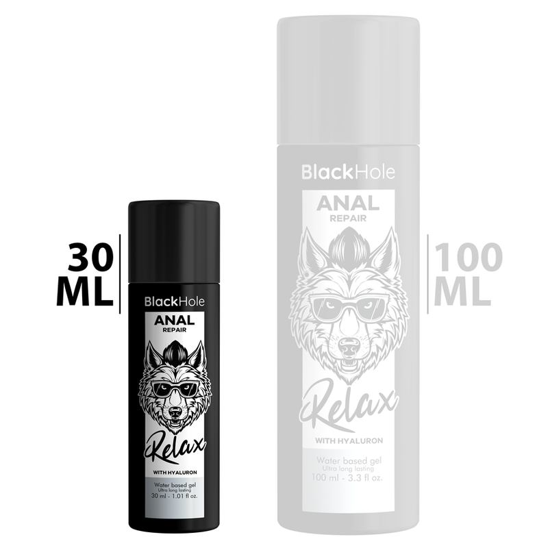 BLACK HOLE - WATER BASED ANAL RELAX REPAIR WITH HYALURON 30 ML