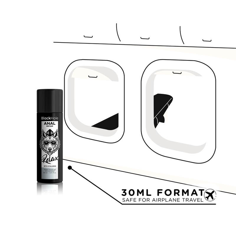 BLACK HOLE - WATER BASED ANAL RELAX REPAIR WITH HYALURON 30 ML