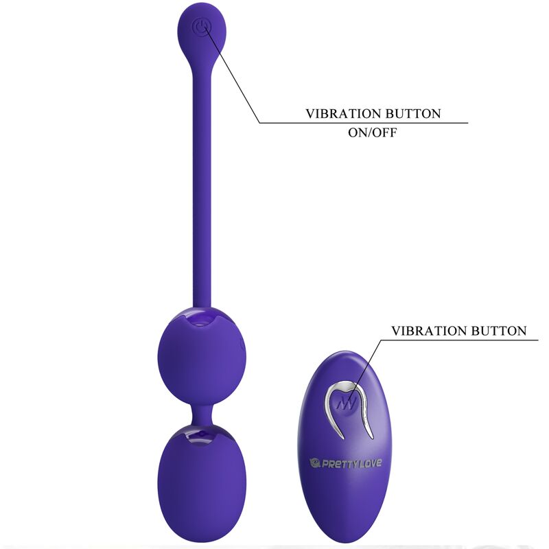 PRETTY LOVE - WILLIE YOUTH REMOTE CONTROL BALLS AND VIOLET VIBRATION