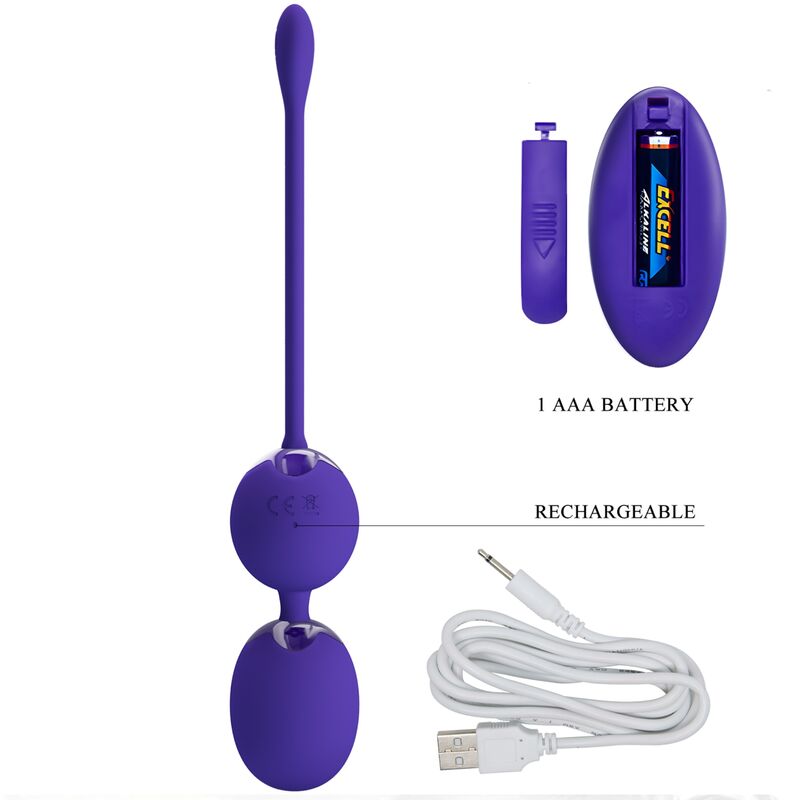 PRETTY LOVE - WILLIE YOUTH REMOTE CONTROL BALLS AND VIOLET VIBRATION
