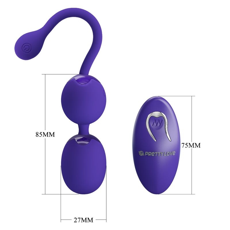 PRETTY LOVE - WILLIE YOUTH REMOTE CONTROL BALLS AND VIOLET VIBRATION