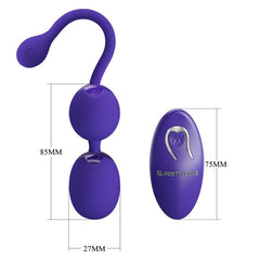PRETTY LOVE - WILLIE YOUTH REMOTE CONTROL BALLS AND VIOLET VIBRATION