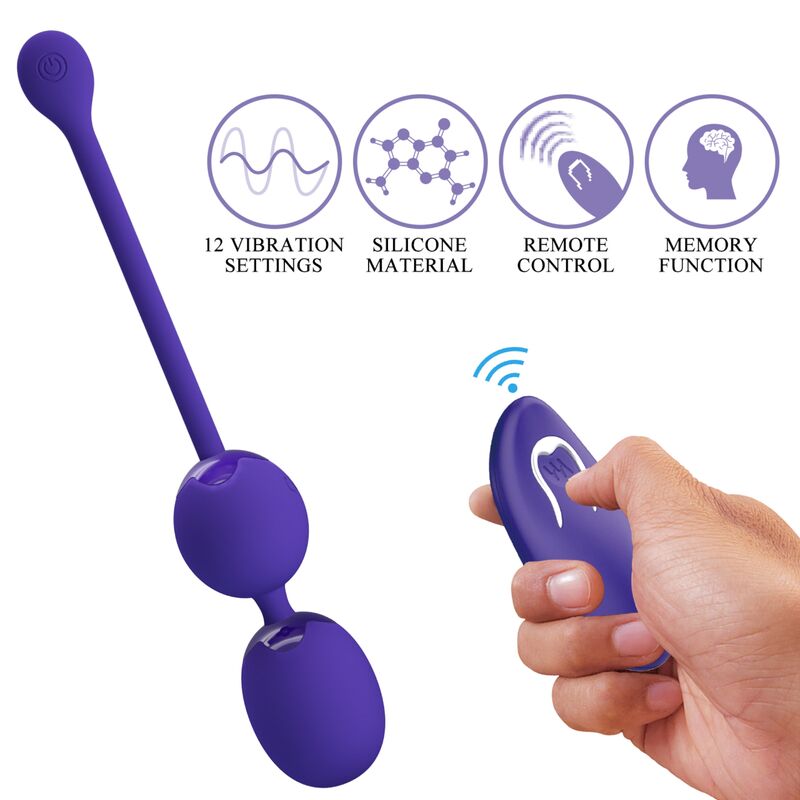 PRETTY LOVE - WILLIE YOUTH REMOTE CONTROL BALLS AND VIOLET VIBRATION