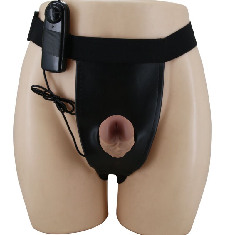 PRETTY LOVE - HARNESS PANTY WITH VIBRATING DILDO INCLUDED