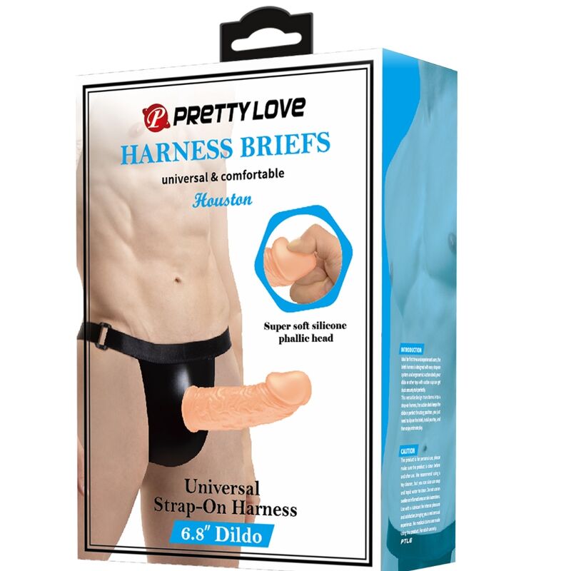 PRETTY LOVE - BRIEF HARNNES WITH DIDLO INCLUDED