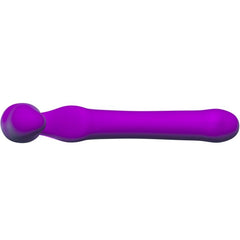 ADRIEN LASTIC - QUEENS FLEXIBLE STRAP-ON VIOLET SIZE M