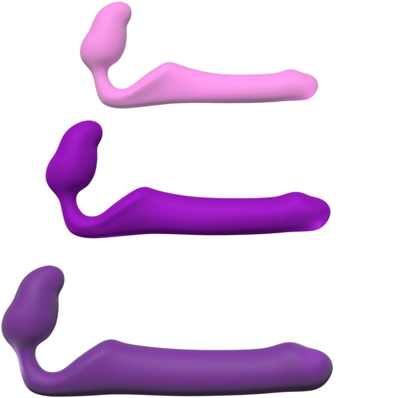 ADRIEN LASTIC - QUEENS FLEXIBLE STRAP-ON VIOLET SIZE M