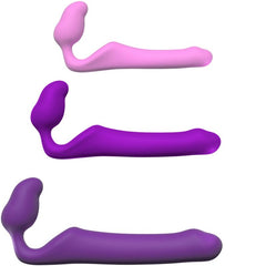 ADRIEN LASTIC - QUEENS FLEXIBLE STRAP-ON VIOLET SIZE M