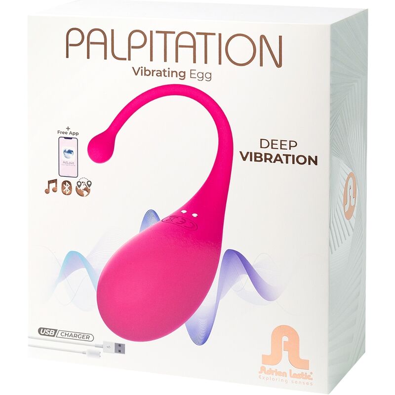 ADRIEN LASTIC - GREEN PALPITATION VIBRATING EGG + FREE APP