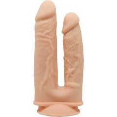 SILEXD - MODEL 1 REALISTIC PENIS VIBRATOR DOUBLE PENETRATION PREMIUM SILEXPAN SILICONE 17.5 / 19.5 CM