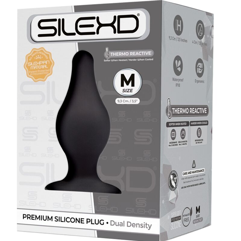 SILEXD - MODEL 2 PREMIUM ANAL PLUG SILEXPAN PREMIUM THERMOREACTIVE SILICONE SIZE M