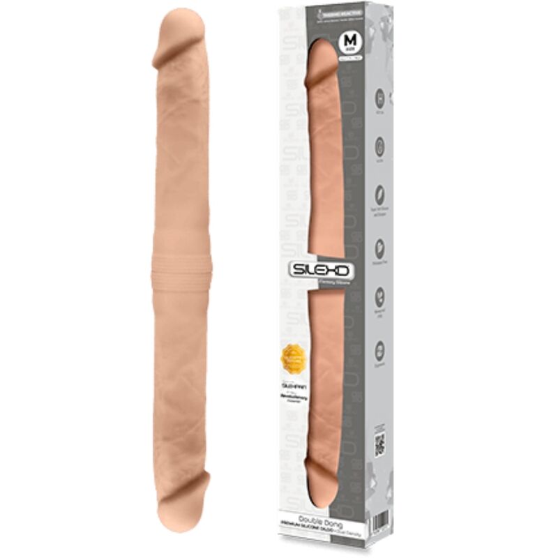 SILEXD - PREMIUM SILEXPAN SILICONE DOUBLE REALISTIC PENIS 42.5 CM