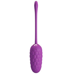 PRETTY LOVE - RECHARGEABLE VIBRATING EGG WITH MARINE TEXTURE PURPLE