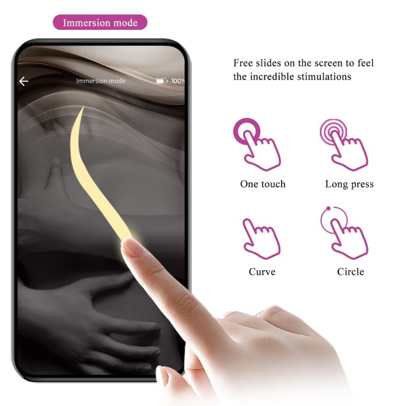 PRETTY LOVE - PURPLE APP CONTROLLED NYMPH VIBRATING EGG